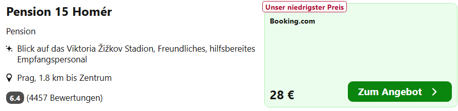Prag Hotel Angebot