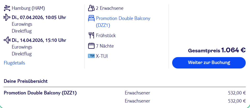 Teneriffa Reise Angebot