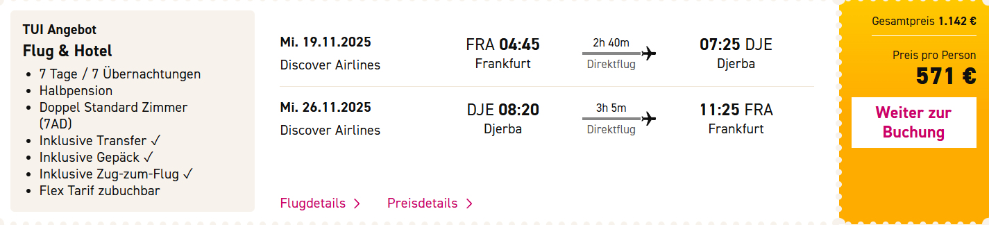 Tunesien Reise Angebot