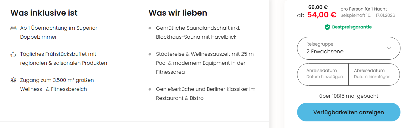 Deutschland Hotel Angebot