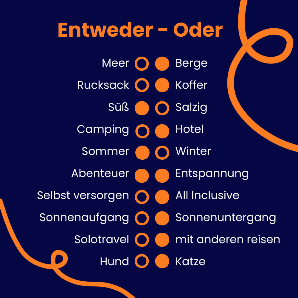 Entweder oder Antworten