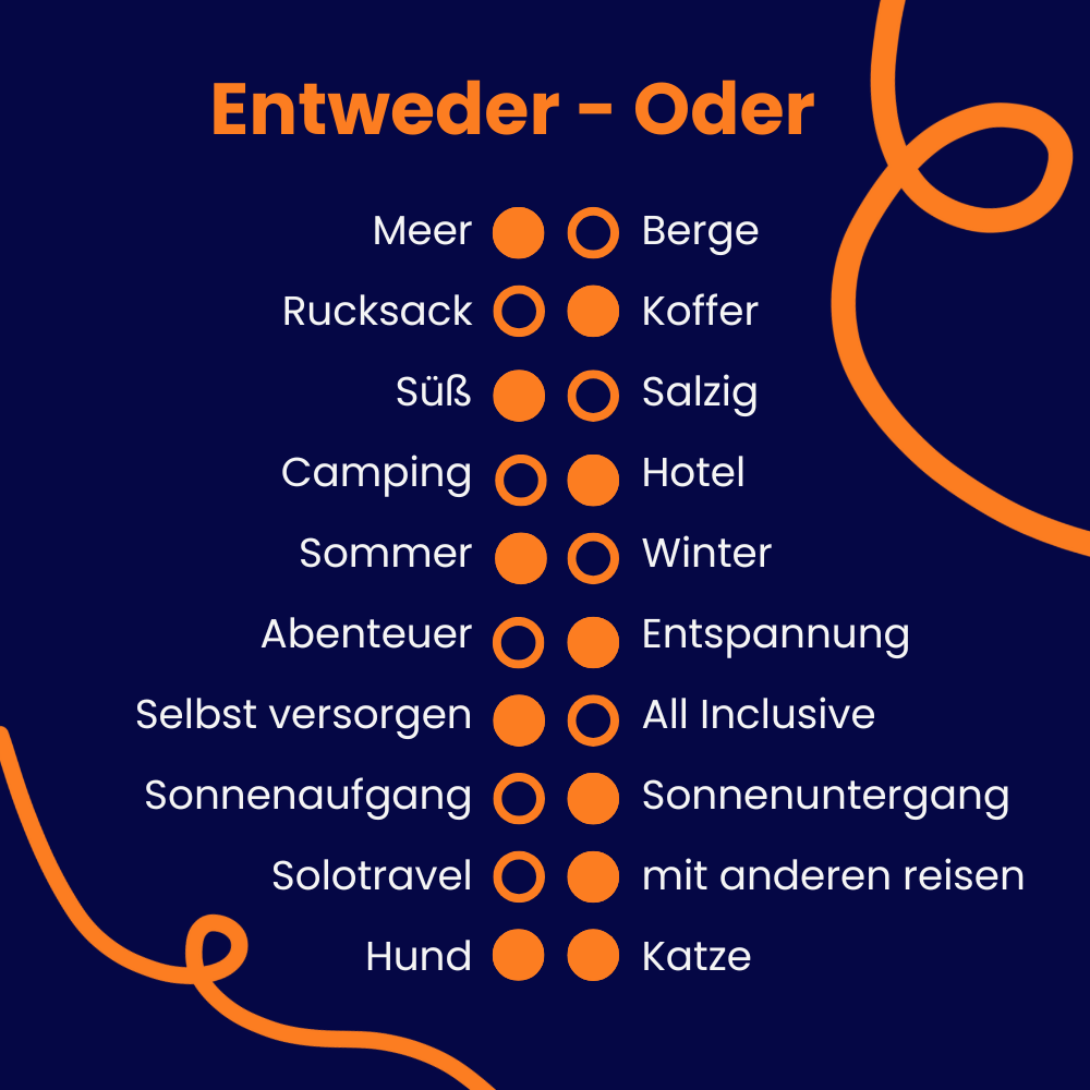 Entweder oder Antworten