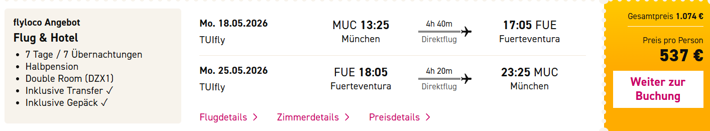 Fuerteventura Reise Angebot