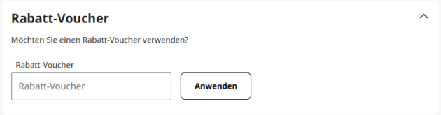Gotogate Gutscheinfeld bei der Buchung
