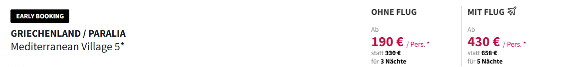 Griechenland Reise Angebot