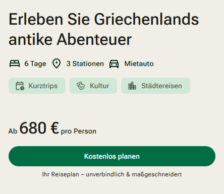 Griechenland Rundreise Angebot