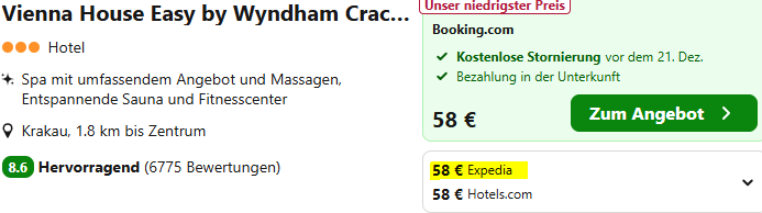 Krakau Weihnachtenangebot