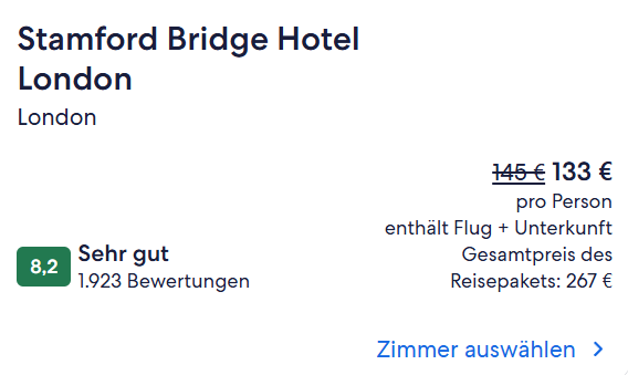 London Reise Angebot