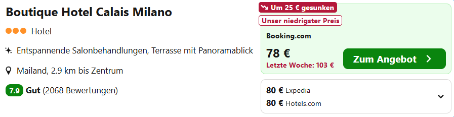 Mailand Hotel Angebot