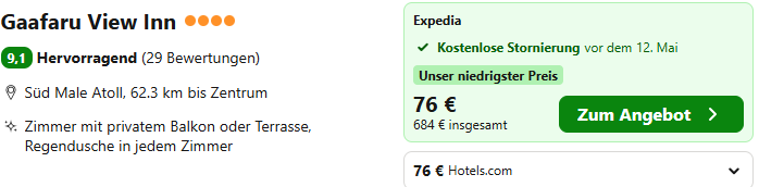 Malediven Kombi Angebot