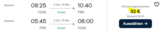 Mallorca Kombi Angebot