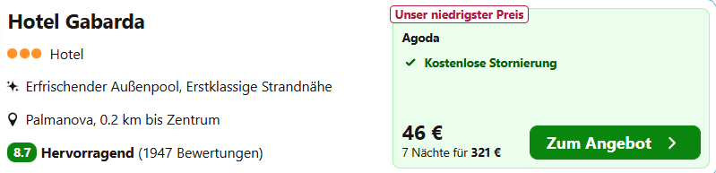 Mallorca Hotel Angebot