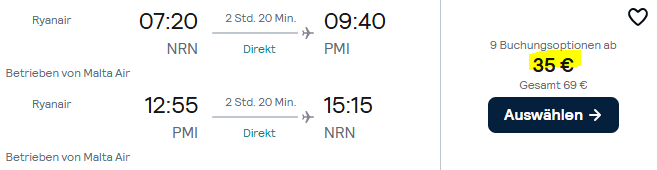 Mallorca Flugangebot