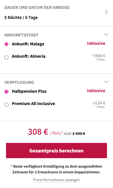 Spanien Reise Angebot