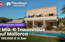 Sichert Euch Euer Mallorca-Traumhaus (2 Mio.€) + 150.000 € Cash: 16 Lose für 5€