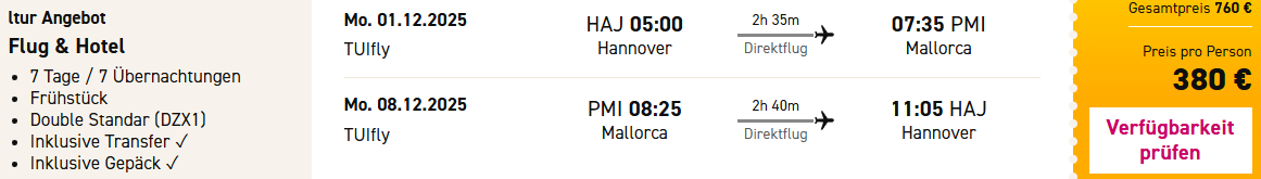 Spanien Pauschalreise Angebot