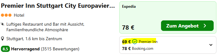 Stuttgart Hotelangebot