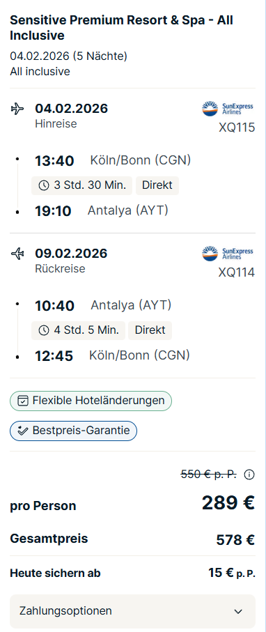 Türkei Reise Angebot