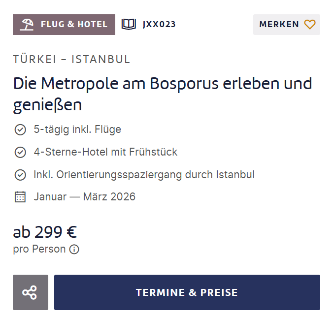 Istanbul Reise Angebot