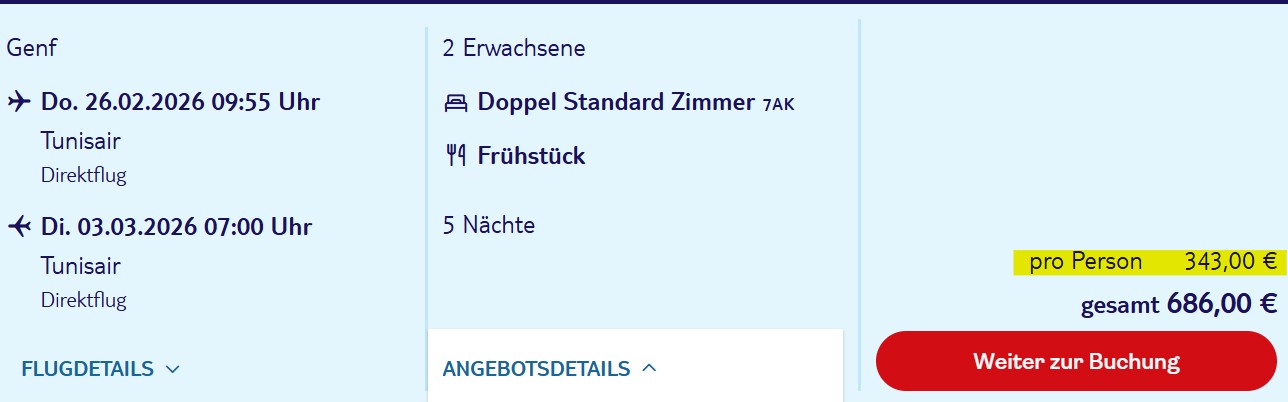 Tunesien Pauschalangebot