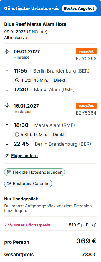 Ägypten Reise Angebot