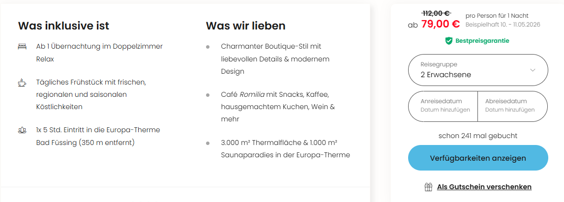 Bayern Hotel Angebot