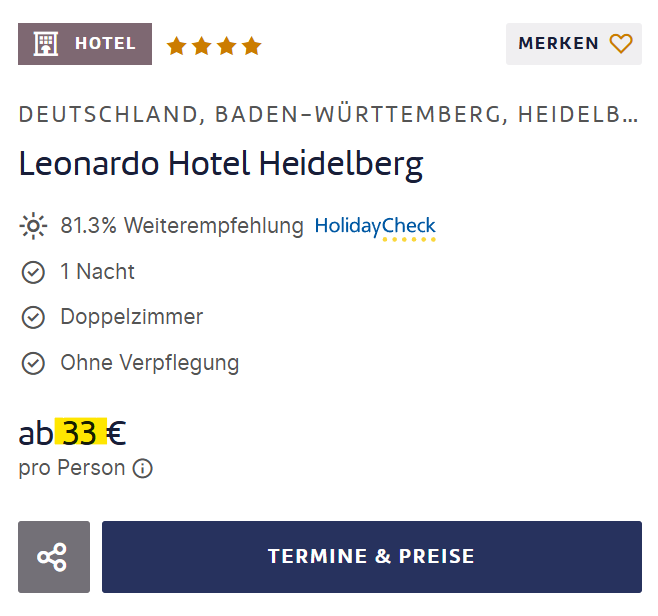 Deutschland Hotel Angebot