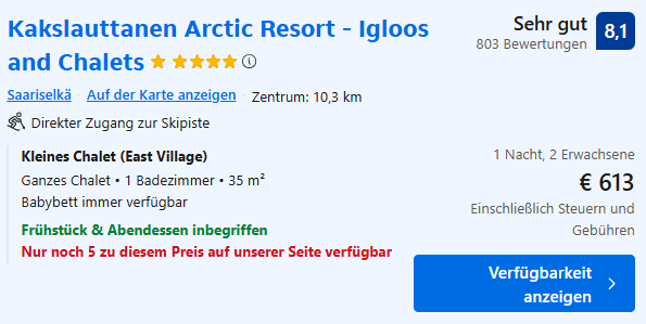 Iglu Hotelschnäppchen