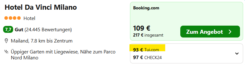 Mailand Hotel Angebot