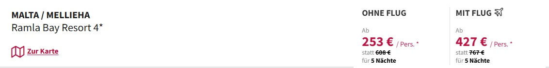 Malta Reise Angebot