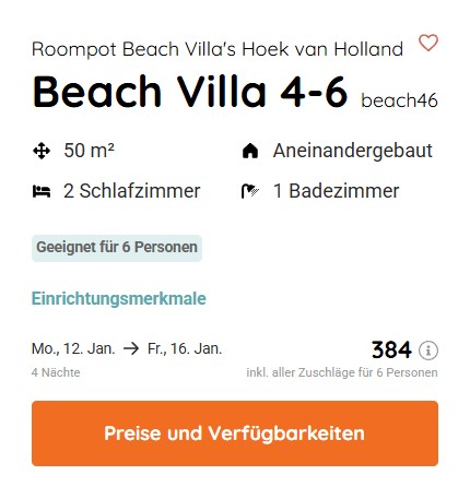 Niederlande Strandhaus Angebot