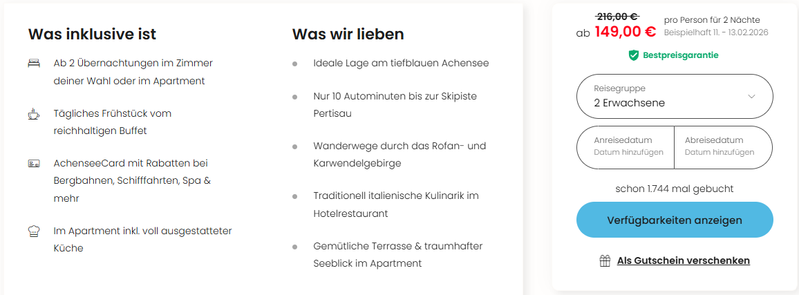 Österreich Hotel Angebot