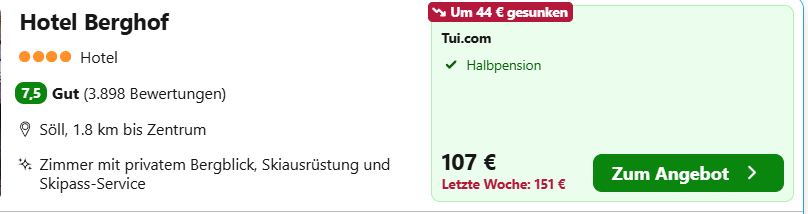 Österreich Hotel Angebot