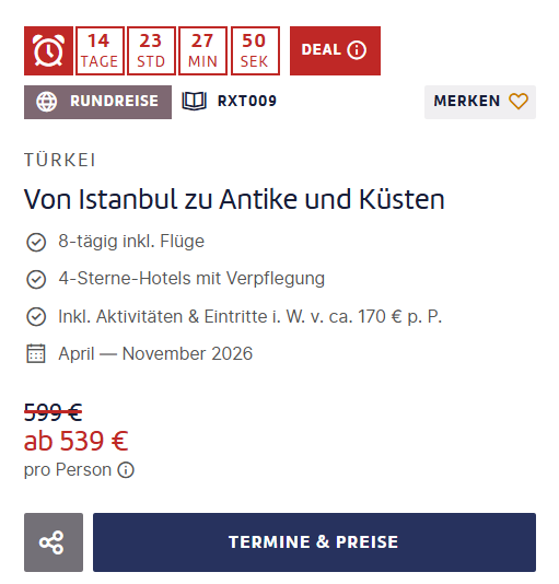 Türkei Reise Angebot
