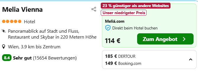 Wien Hotel Angebot