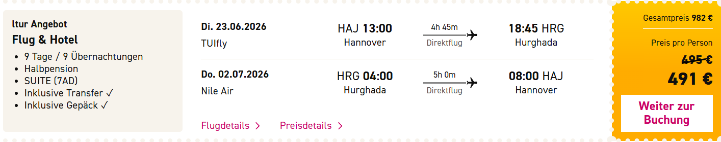Ägypten Reise Angebot