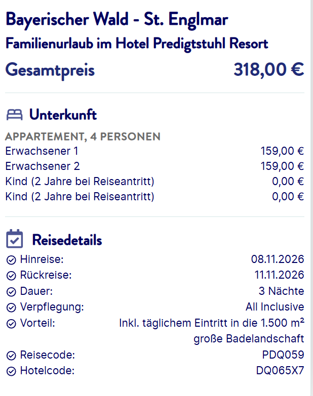 Deutschland Hotel Angebot
