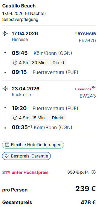 Fuerteventura pauschal