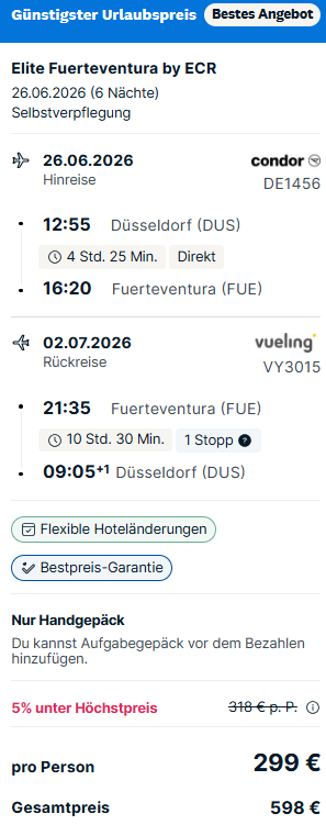 Fuerteventura Pauschalangebot