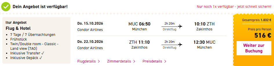 Griechenland Pauschalangebot