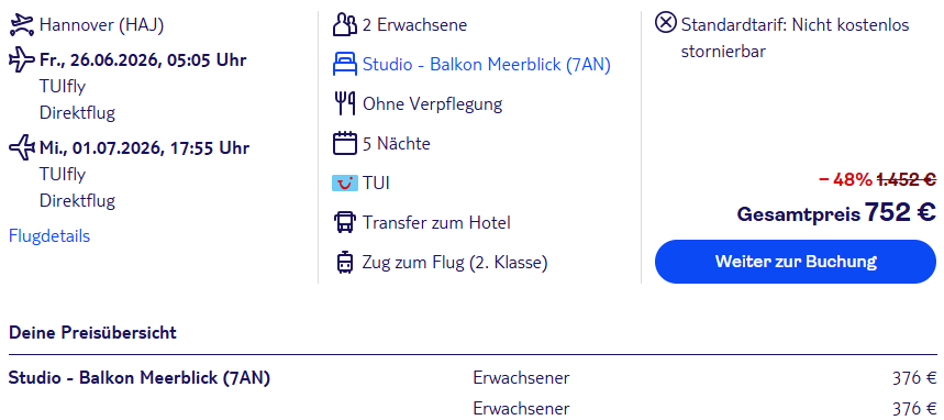 Griechenland Pauschalangebot