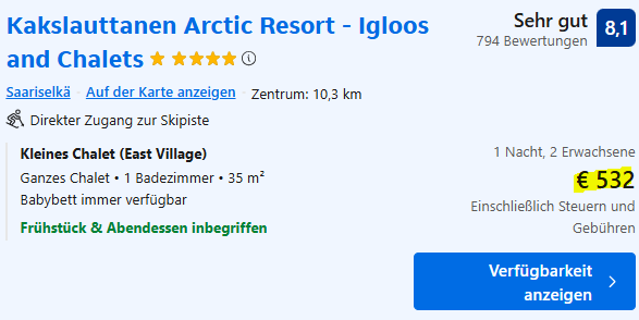 Iglu Hotelschnäppchen