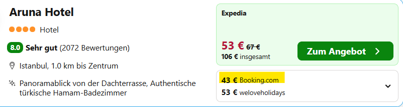 Istanbul Hotel Angebot