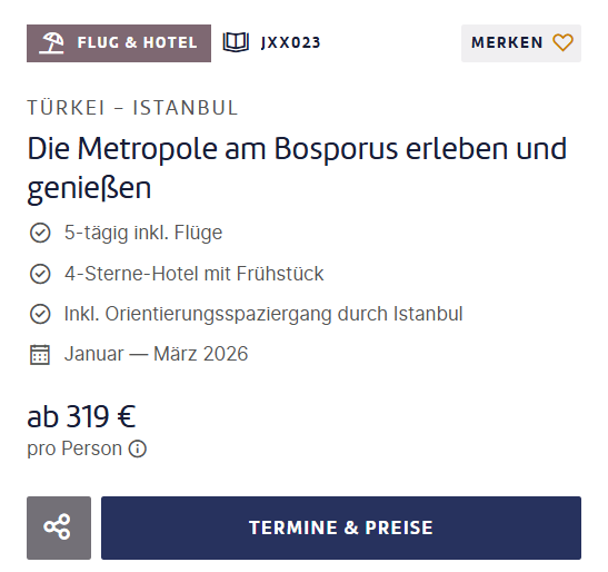 Istanbul Reise Angebot
