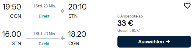 London Kombi Angebot