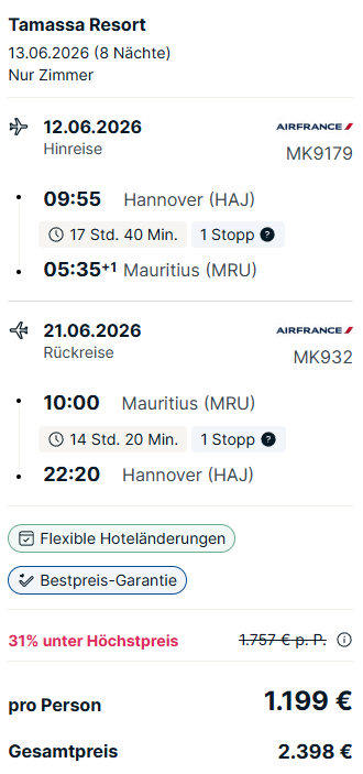 Mauritius Pauschal