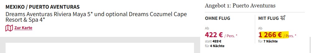 Mexiko Pauschalreise