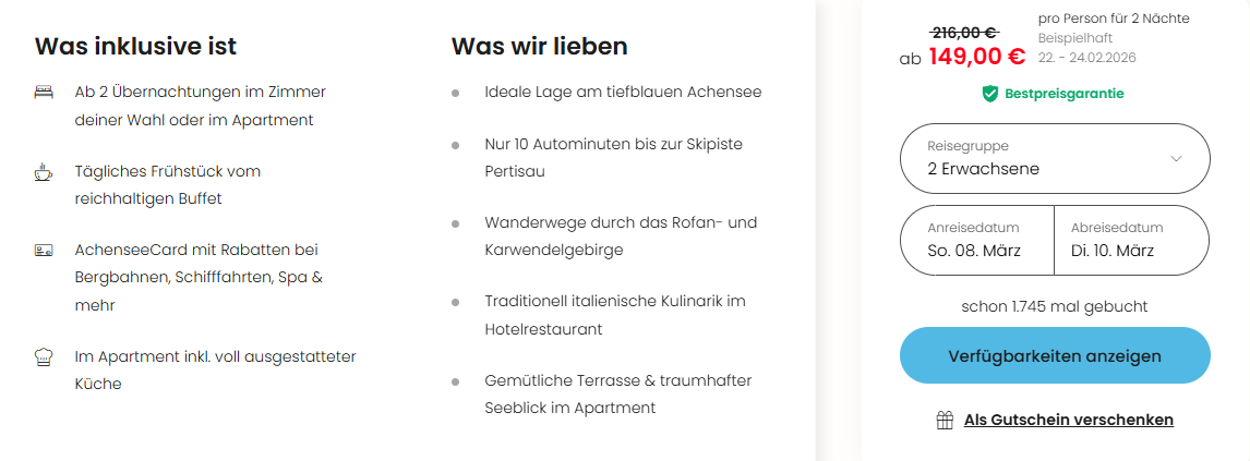 Österreich Hotel Angebot