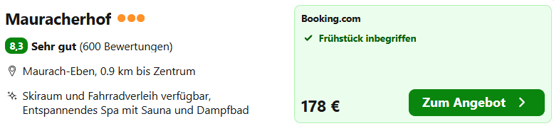 Österreich Hotel Angebot