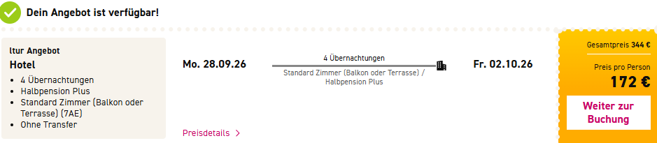 Spanien Hotelangebot